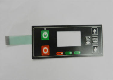 Commutatore di membrana del pulsante LED, adesivo di 3M e finestra impressi di LCD