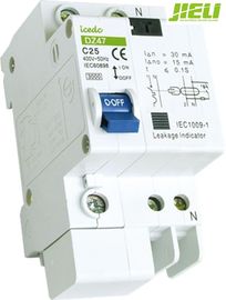 L'interruttore corrente residuo di CA di doppia fase, motore ha valutato gli interruttori IEC60898-1