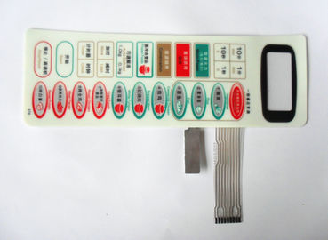 Commutatore di membrana impermeabile autoadesivo del LED, poli commutatore di pulsante impresso