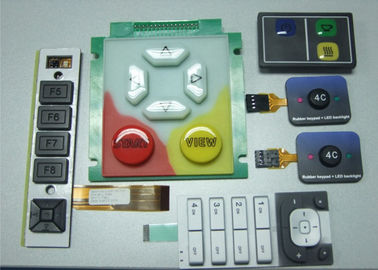Tastiera di rame del commutatore di membrana del pulsante del PWB di RoHS del film, resistenza di calore
