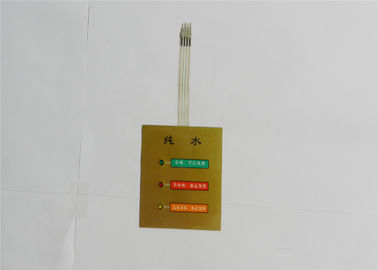 Commutatore flessibile con il LED, commutatore del pannello della membrana del pulsante del film sottile