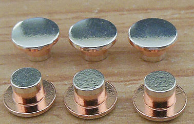 Contatto elettrico d'argento di Trimetal di alta precisione per il mini commutatore di pulsante