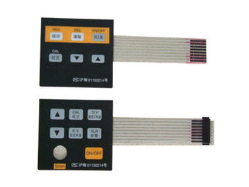 Commutatore di membrana tattile Backlit tastiera del silicone 25mA - 100mA, serigrafia