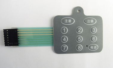 12 Ohm di chiavi 10m hanno adattato il pannello per il cliente dell'interruttore di membrana del PC dell'ANIMALE DOMESTICO con le cupole del metallo all'interno