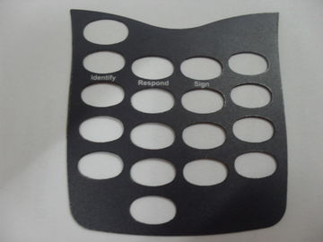 Pannello Scratchproof del commutatore di membrana del PC, pannello di controllo nero della membrana