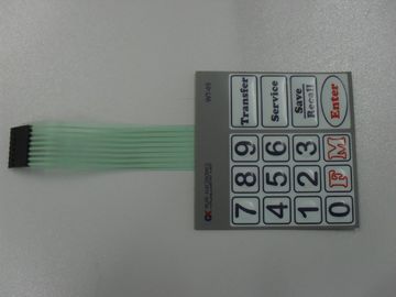 Pannello 10Ω - 500Ω del commutatore Backlit membrana del pulsante LED con l'adesivo di 3m