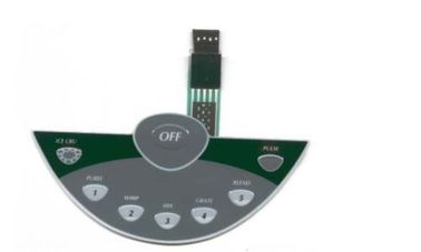 Commutatore di membrana Backlit circuito flessibile con luce indietro principale, commutatore di tocco della membrana