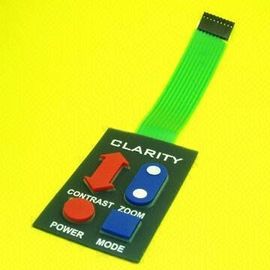 Tastiera di gomma di goffratura piana del commutatore del pannello della membrana delle icone retroilluminate con l'adesivo della parte posteriore di 3M