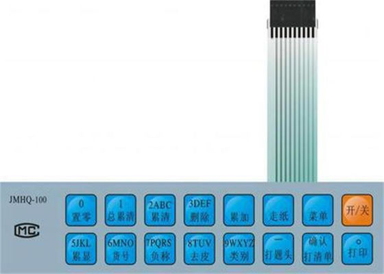 Il commutatore di membrana della tastiera del PWB ANIMALE DOMESTICO/del PC ha impresso la resistenza ricca del calore di colori
